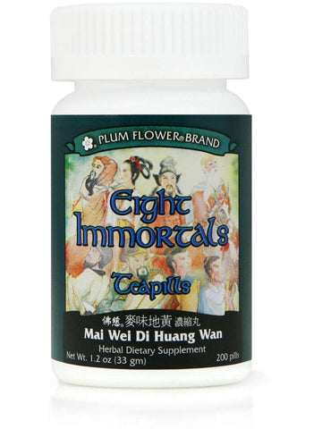 Eight Immortals Formula, Mai Wei Di Huang Wan, 200 ct, Plum Flower