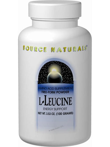 Source Naturals, L-Leucine powder 100 gm, 100 powder