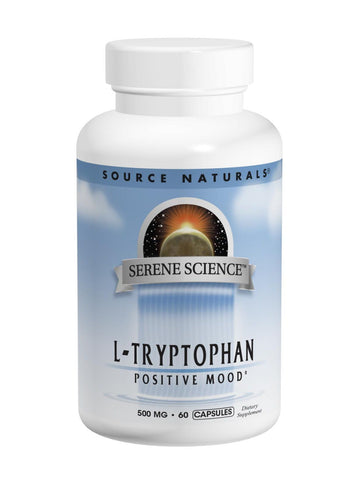 Source Naturals, L-Tryptophan, 500mg Serene Science Label, 60 ct