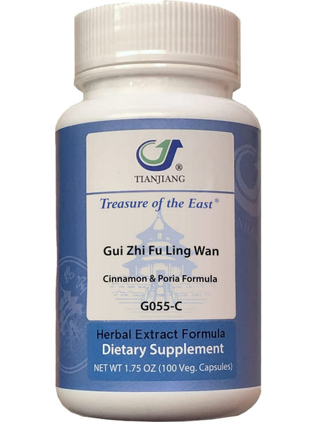 Treasure of the East, Gui Zhi Fu Ling Wan, Cinnamon & Poria Formula, 100 Vegetarian Capsules