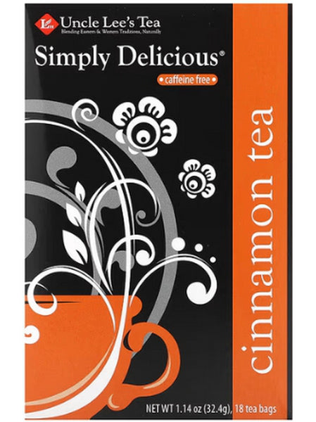 ** 12 PACK ** Uncle Lee's Tea, Simply Delicious Cinnamon Tea, 18 Tea Bags